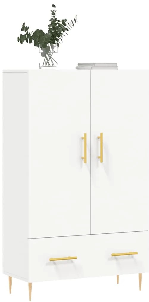 vidaXL Ντουλάπα Λευκή 69,5 x 31 x 115 εκ. από Επεξεργασμένο Ξύλο