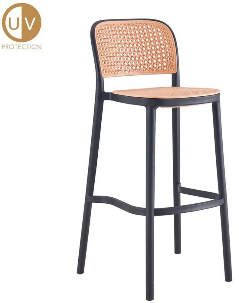 Σκαμπό Vienna 26-0061 52.5x51x103 Natural-Black