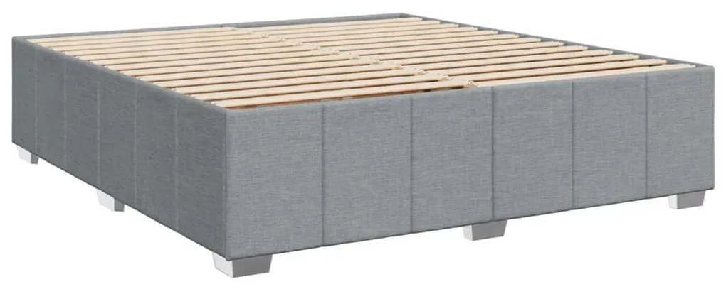 ΚΡΕΒΑΤΙ BOXSPRING ΜΕ ΣΤΡΩΜΑ ΑΝΟΙΧΤΟ ΓΚΡΙ 200X200 ΕΚ. ΥΦΑΣΜΑΤΙΝΟ 3291768