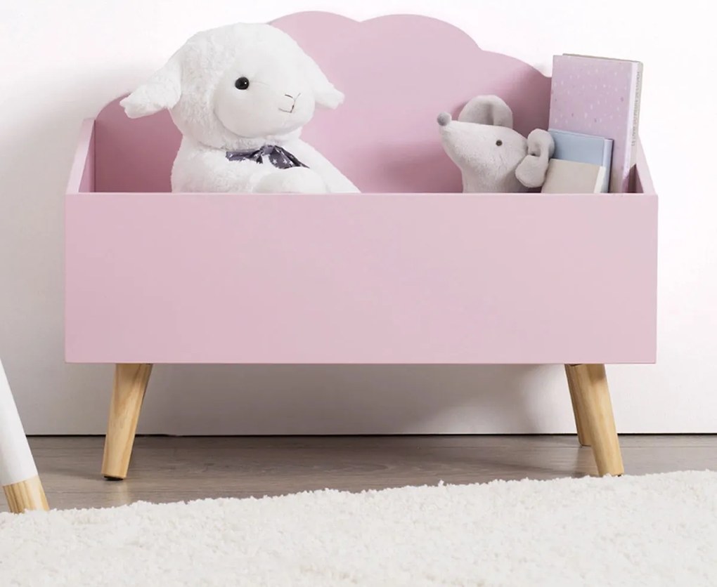 Κουτί Αποθήκευσης Παιχνιδιών (58x28x45.5) A-S Cloud Pink 127156A