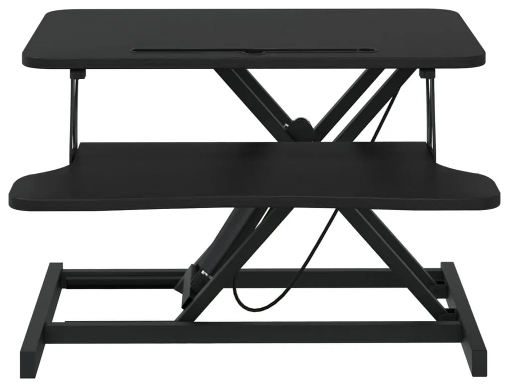 vidaXL Σταθμός Εργασίας Ρυθμιζόμενος 60x40x(13-41,5) εκ. Ατσάλι & Ξύλο