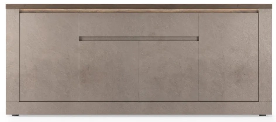 Έπιπλο Τηλεόρασης Ανθρακί Οξειδωμένο 121x43x57