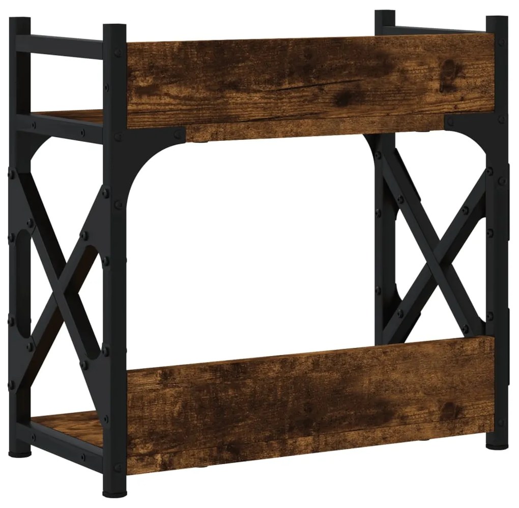 vidaXL Βάση Εκτυπωτή 2 Επιπέδων Καπνιστή Δρυς 40x20x40 εκ Επεξ. Ξύλο