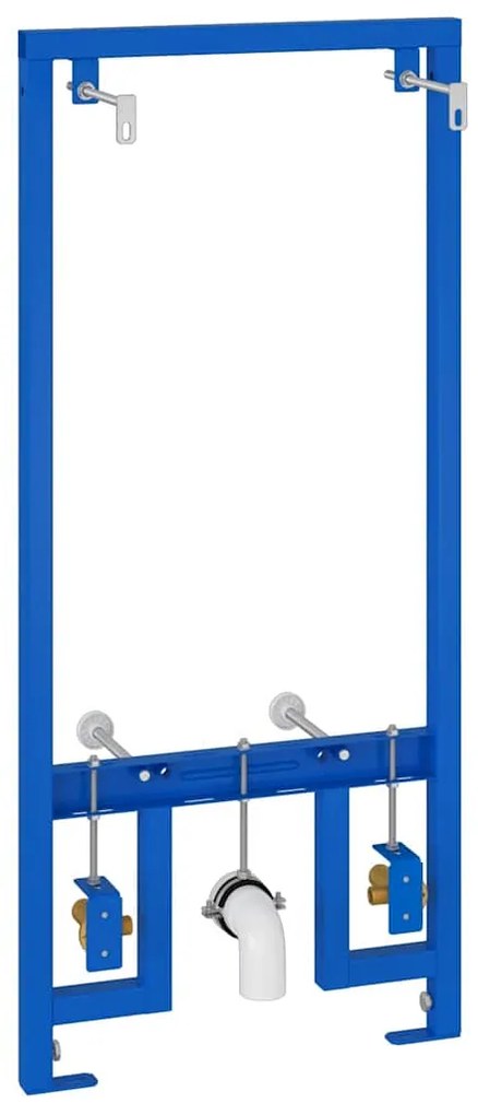 vidaXL Στήριγμα Τοίχου Μπάνιου Μπλε 50 x 17.5 x 136 εκ. Ατσάλι