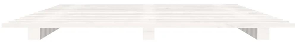 vidaXL Πλαίσιο Κρεβατιού Λευκό 90 x 190 εκ. από Μασίφ Ξύλο Πεύκου