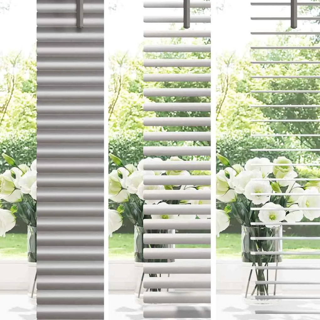 vidaXL Ρολό Παραθύρου με κουρτίνες Ασημί 105 x 130 cm Αλουμίνιο