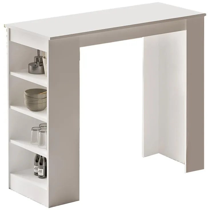 Τραπέζι μπαρ Riff λευκό 120x51.5x101.5εκ 120x51.6x101.8 εκ.