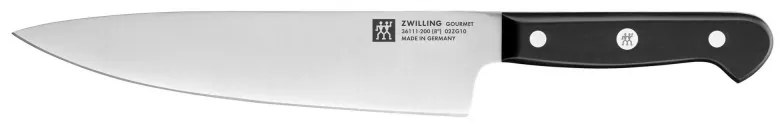 Σετ 3 μαχαιριών Zwilling Gourmet 36130003, Ανοξείδωτο ατσάλι 18/10, σφυρηλατημένες λεπίδες Sigmaforge, σκλήρυνση πάγου FRIODUR, Ασημί/Μαύρο