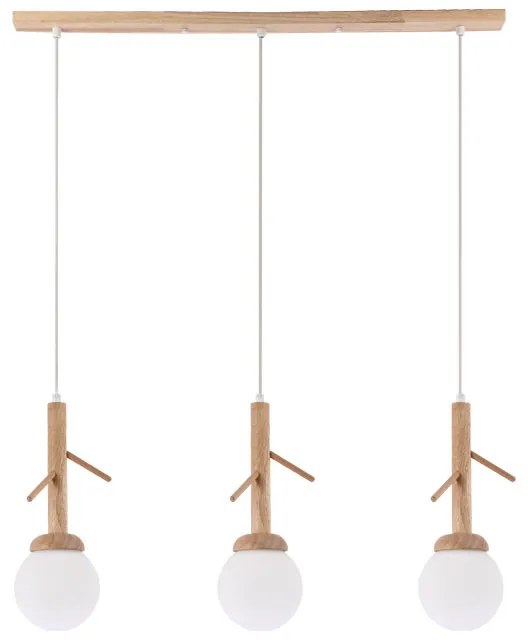 Φωτιστικό Οροφής Πολύφωτο Aca Floresta EF93573P Wood