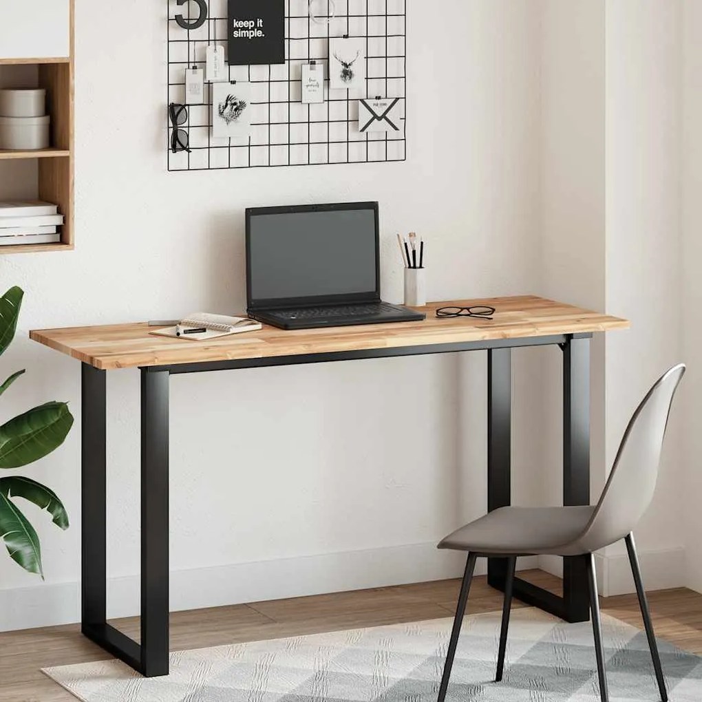 vidaXL Επιφάνεια Γραφείου Ορθογώνια 140x50x2 εκ. Μασίφ Ξύλο Ακακίας