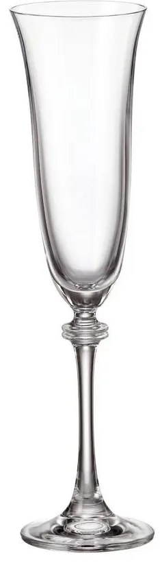 Ποτήρι Κολωνάτο Σαμπάνιας Asio 190ml - Crystal Bohemia - 6 ΤΜΧ