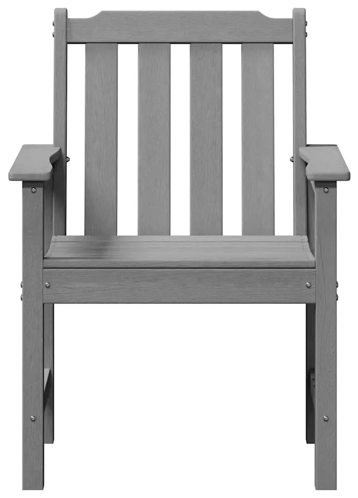 vidaXL Καρέκλα φαγητού κήπου 2 pcs Ανοιχτό γκρι 65.5 x 59 x 88 εκ