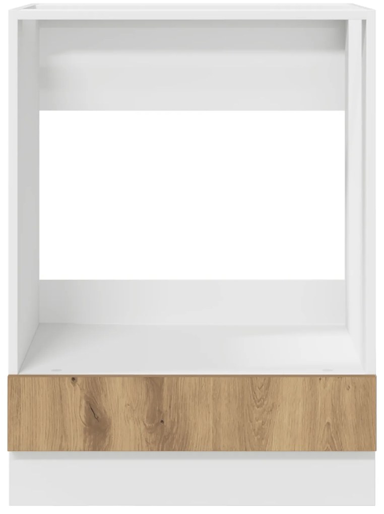 vidaXL Ντουλάπι Φούρνας - Δρυς, 60x46x81.5 εκ, Επεξεργασμένο Ξύλο