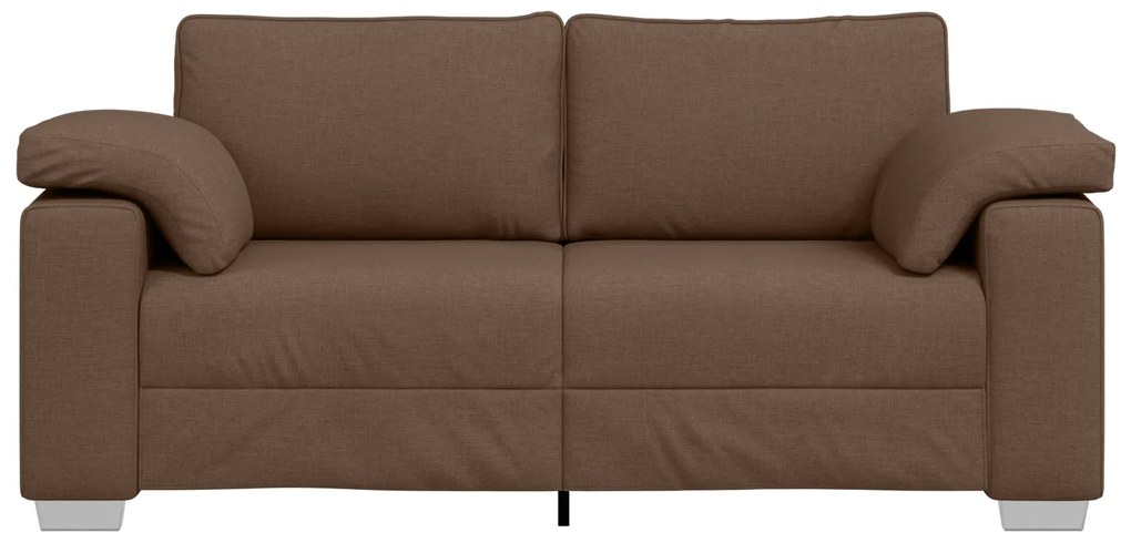 vidaXL Καναπές Loveseat Καφέ 140 εκ Υφασμάτινος