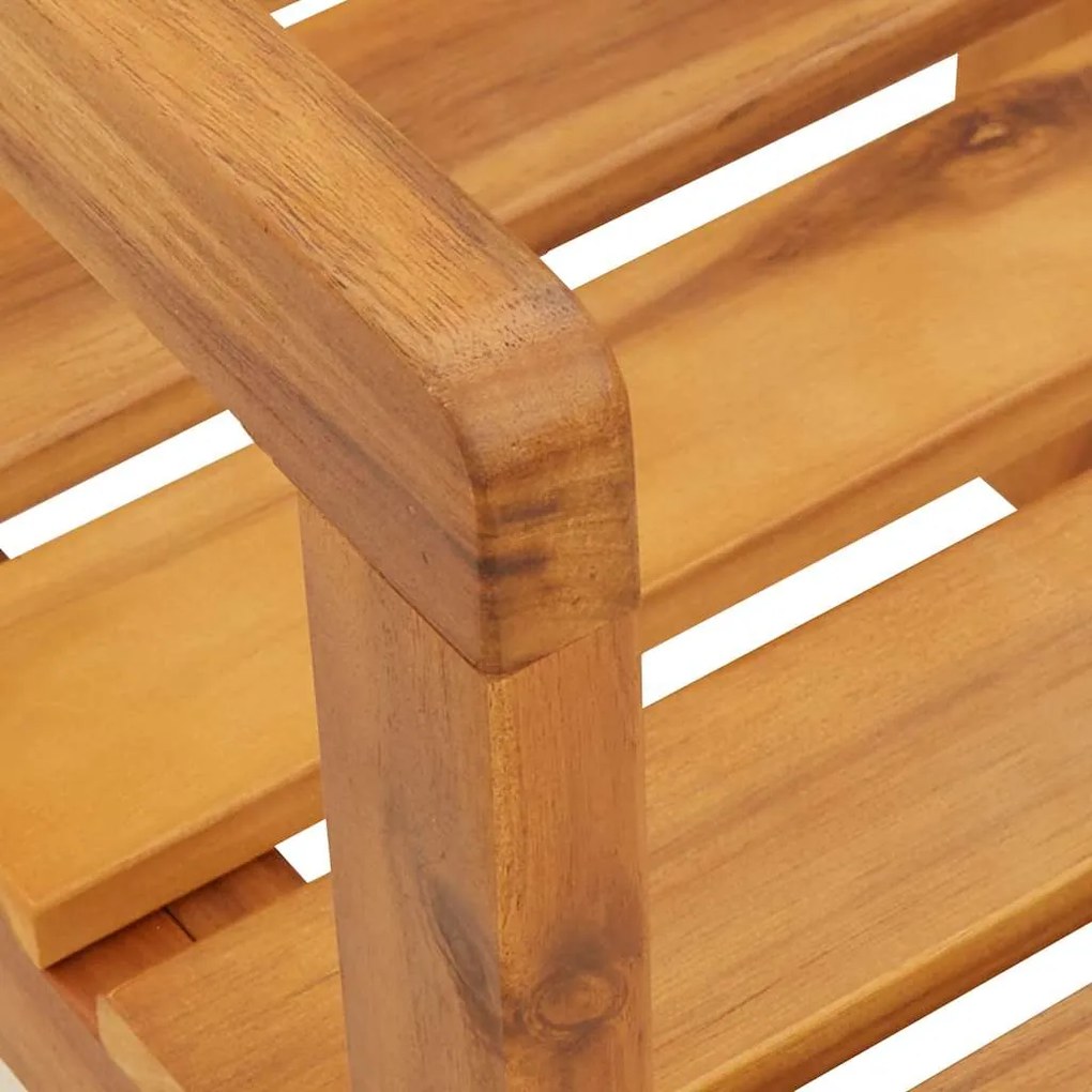 vidaXL Καρέκλες Κήπου 4 τεμ. 50x53x80 εκ. από Μασίφ Ξύλο Ακακίας