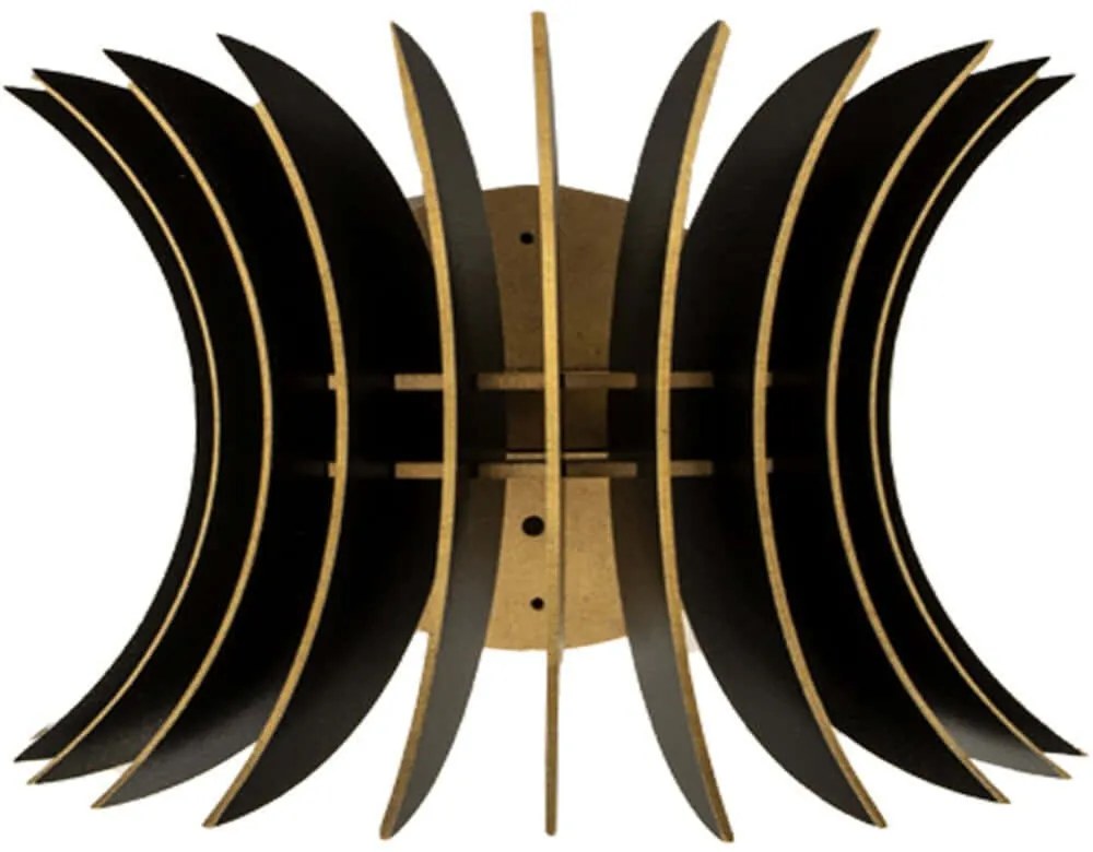 Φωτιστικό Τοίχου - Απλίκα 390FLH2105 28x20x20cm E27 40W Black Opviq