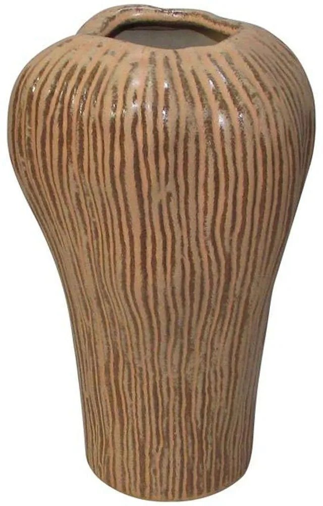 Διακοσμητικό Βάζο 003-123-073 15x13,5x24,5cm Brown Ceramic