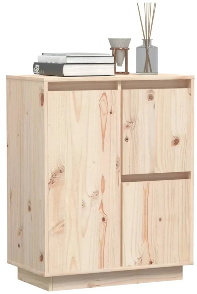 vidaXL Ντουλάπι 60 x 34 x 75 εκ. από Μασίφ Ξύλο Πεύκου
