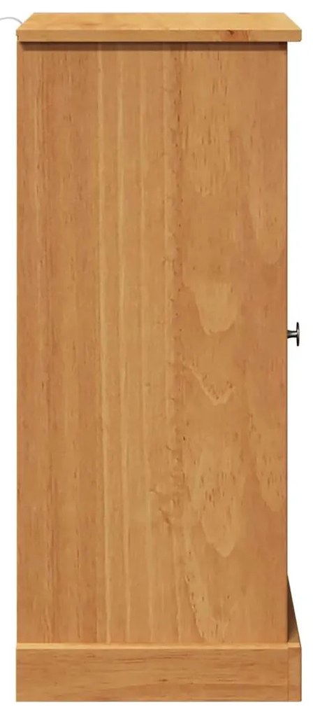 vidaXL Ντουλάπα Μπάνιου με ράφι VIGO καφέ μελί 37 x 34 x 80 εκ