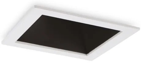 Χωνευτό Σποτ Φωτιστικό Οροφής LED 11W Λευκό-Μαύρο 3000K 8,5x8,5cm IP40 Trim Game 192352 Ideal Lux 192352