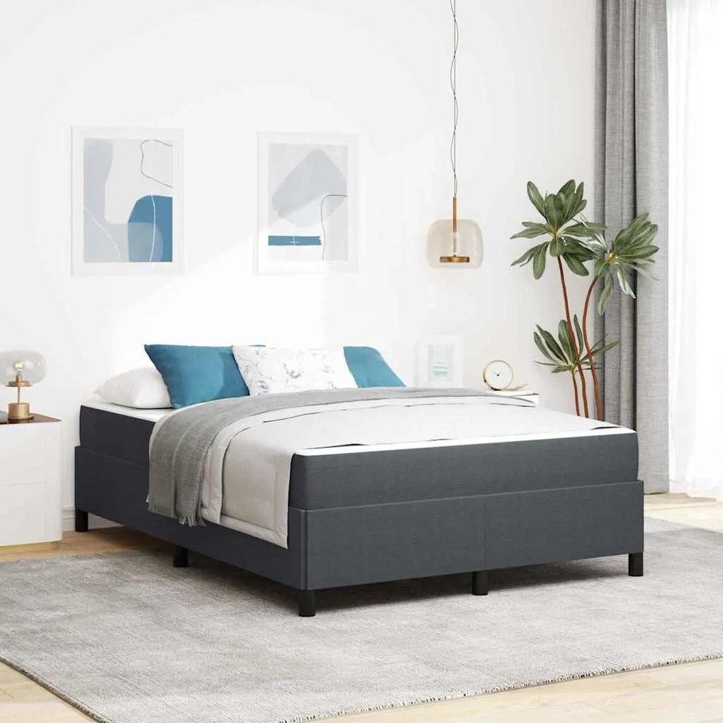vidaXL Σκελετός Κρεβατιού Άλλο Σκούρο γκρι 160 x 200 cm Βελούδο