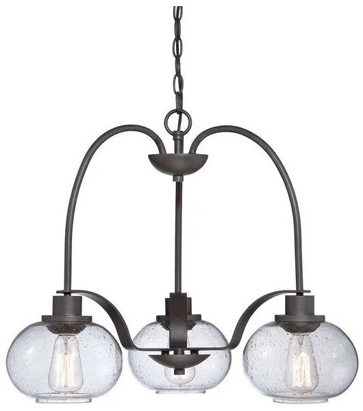 Πολυέλαιος Κρεμαστό Φωτιστικό 3xE27 Trilogy Elstead Lighting-QZ-TRILOGY3-Μπρονζέ QZ-TRILOGY3