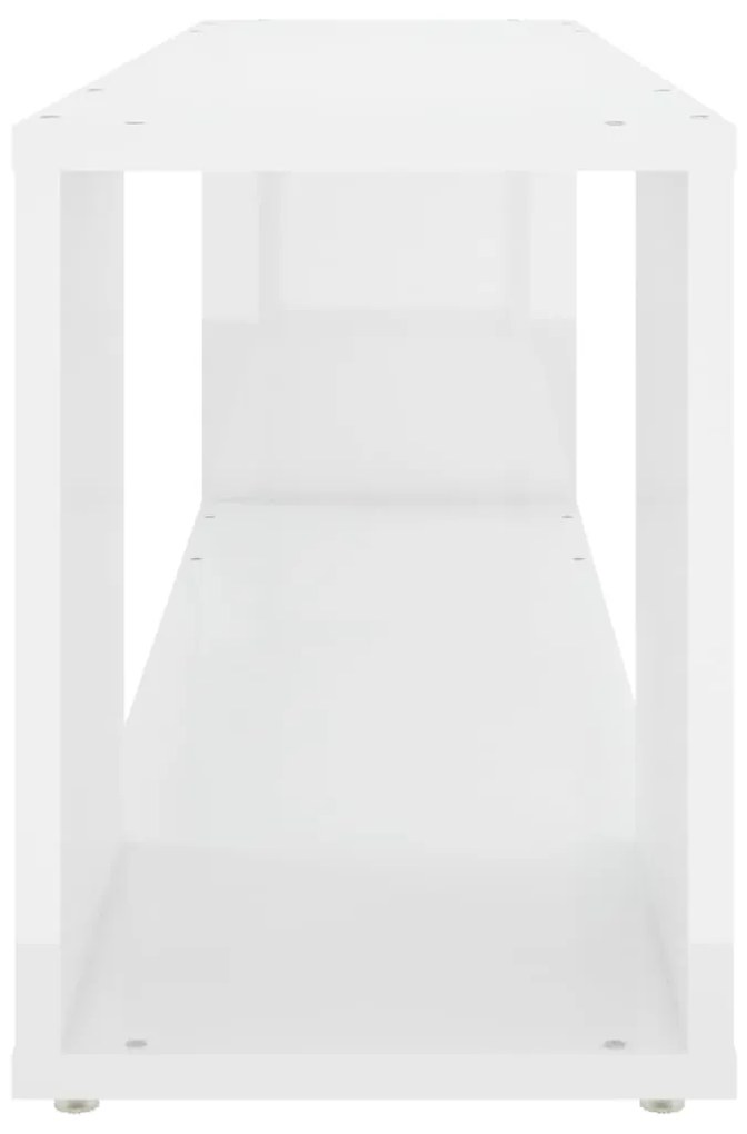 vidaXL Έπιπλο Τηλεόρασης Γυαλιστερό Λευκό 100 x 24 x 32 εκ. Επεξ. Ξύλο
