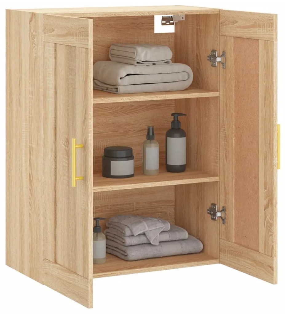vidaXL Ντουλάπι Επιτοίχιο Sonoma Δρυς 69,5 x 34 x 90 εκ. Επεξεργ. Ξύλο
