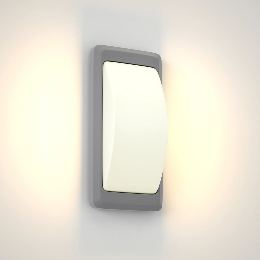 Απλίκα - Φανάρι Wilson 1xG9 Outdoor Up-Down Wall Lamp Grey D:23cmx11cm (80202834) - ABS - 80202834