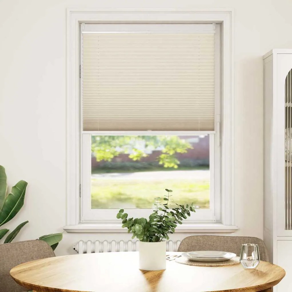 vidaXL Σύστημα Σκίασης Πλισέ Κρεμ 70 x 150 εκ.