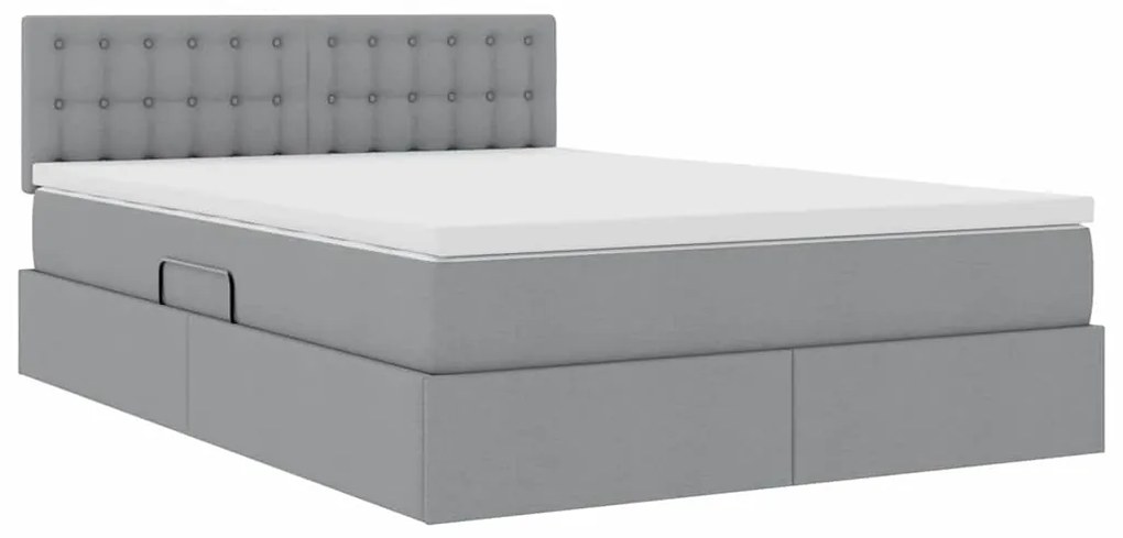 vidaXL Κρεβάτι με αποθηκευτικό χώρο και στρώμα με στρώμα 140 x 200 cm