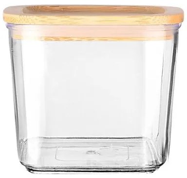 Estia Δοχείο Αποθήκευσης Στοιβαζόμενο Bamboo Essentials 500ml 10x10x9cm Πλαστικό 01-24253