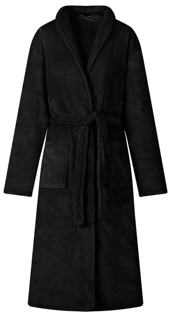 vidaXL Ρόμπα χωρίς Κουκούλα Μαύρο xl Φανέλα