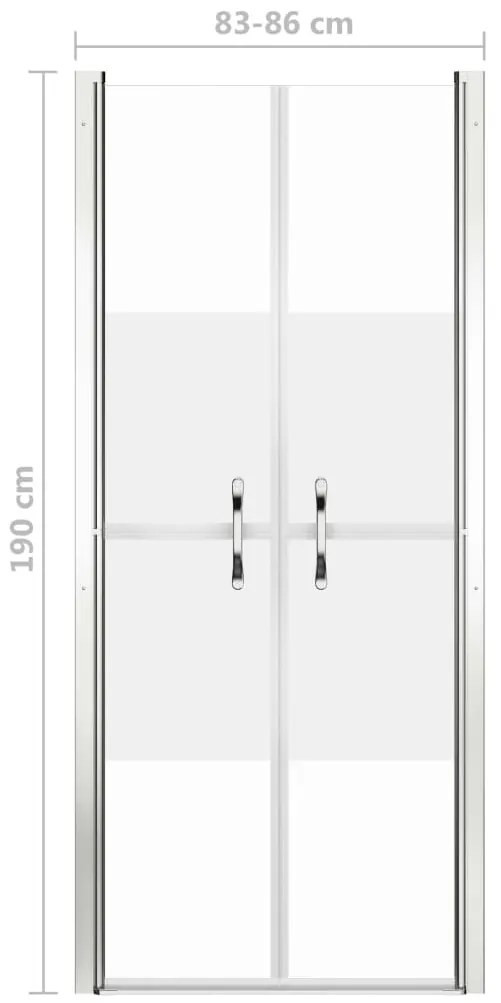 vidaXL Πόρτα Ντουζιέρας με Σχέδιο Αμμοβολής 86 x 190 εκ. από ESG