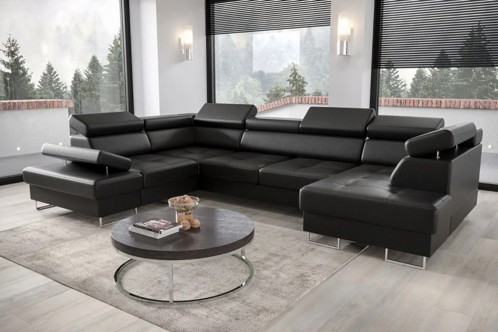 Γωνιακός καναπές Gelito Max II LTHR-Mauro-Αριστερή