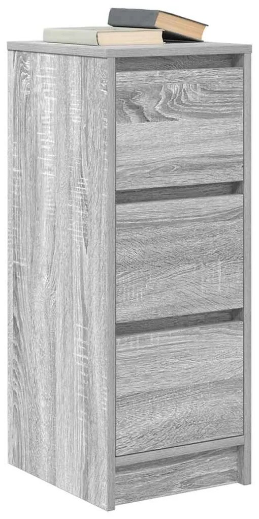 Sideboard Γκρι Sonoma 29,5x34x76 cm Ξύλινο μηχανουργικό ξύλο 861639