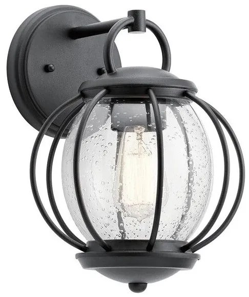 Απλίκα Φωτιστικό Τοίχου 1xE27 Μαύρο IP44 Vandalia KL-VANDALIA2-S Elstead Lighting KL-VANDALIA2-S Μαύρο