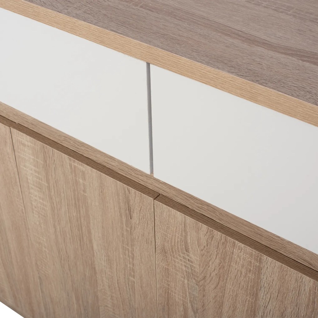ΜΠΟΥΦΕΣ JOLENE HM2234.02 2 ΣΥΡΤΑΡΙΑ &amp; 4 ΠΟΡΤΕΣ SONAMA 120X40X80εκ.