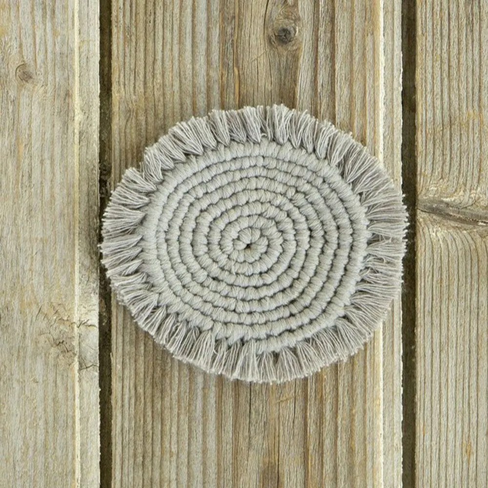 Σουβέρ Florian (Σετ 4τμχ) Grey Nima 100% Cotton