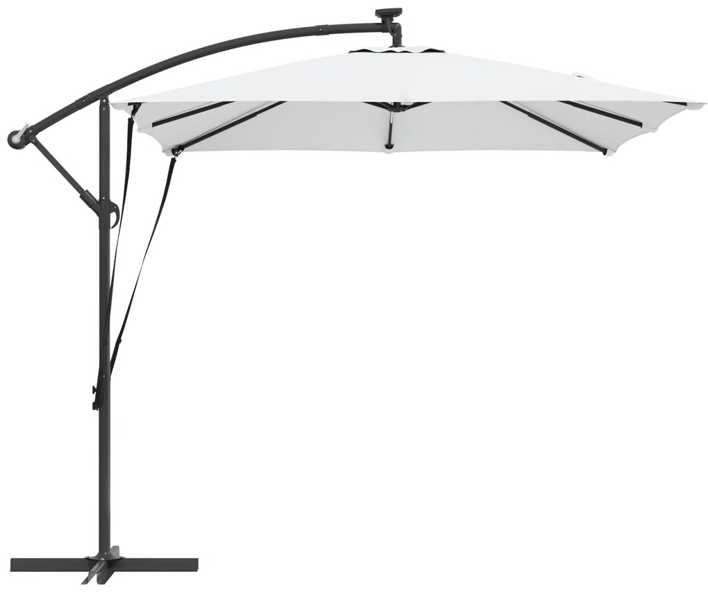 vidaXL Ομπρέλα Cantilever Banana Άμμος 249 x 249 x 250 εκ.