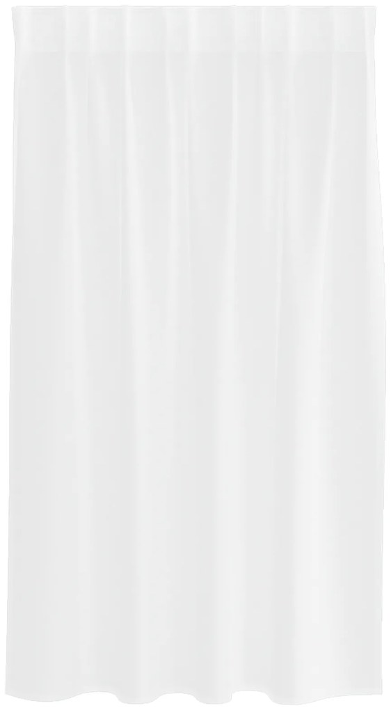 vidaXL Κουρτίνες με κουρτίνες 2 pcs Λευκό 140 x 140 εκ. Πολυεστέρας