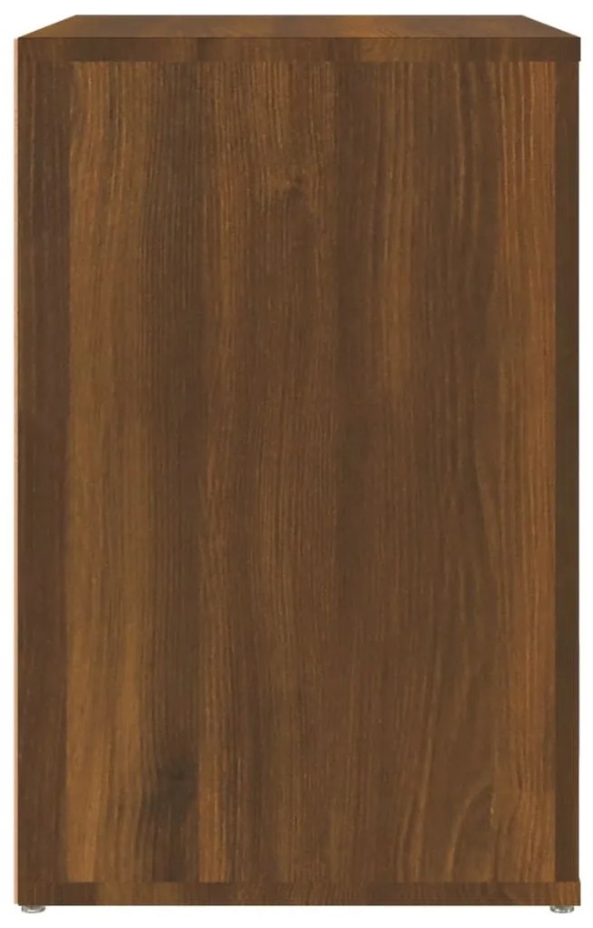 vidaXL Παπουτσοθήκη Καφέ Δρυς 130x35x54 εκ. από Επεξεργασμένο Ξύλο