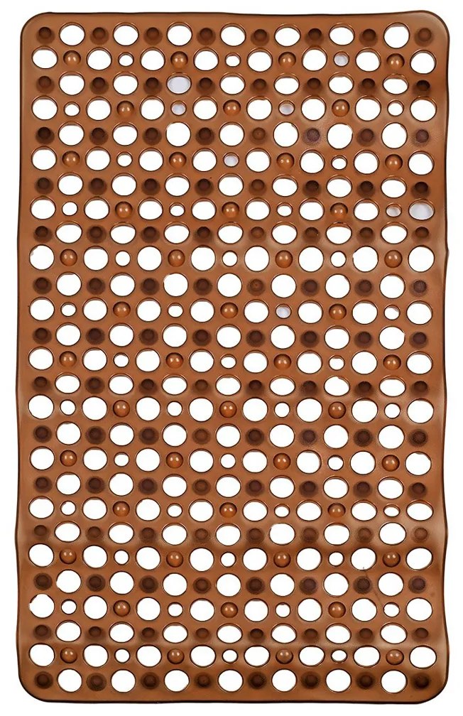 Αντιολισθητικό Πατάκι Μπανιέρας Ventosa 74x42cm Καφέ