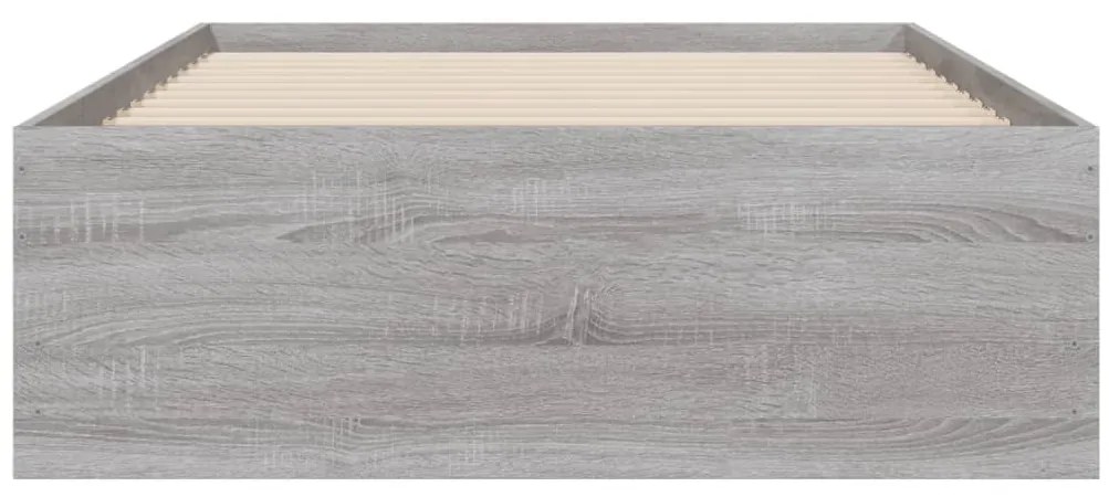 vidaXL Πλαίσιο Κρεβατιού με Συρτάρια Γκρι Sonoma 90x190εκ. Επεξ. Ξύλο