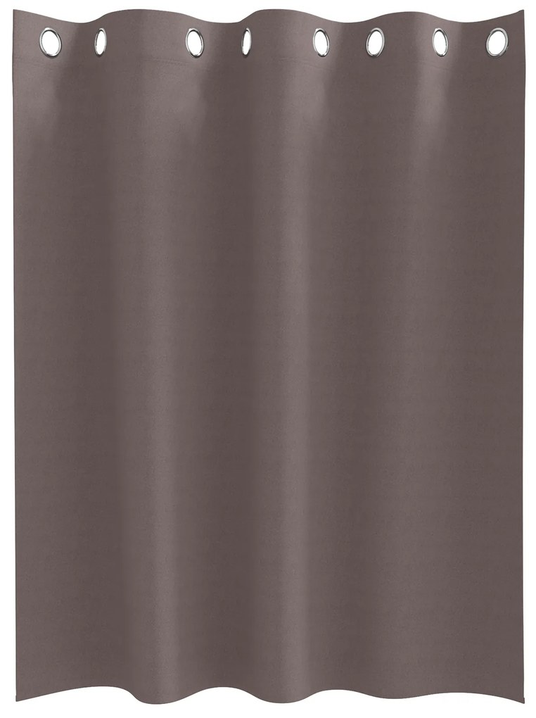 vidaXL Κουρτίνες 2 pcs Σκούρο καφέ Σκούρο καφέ 140 x 140 cm