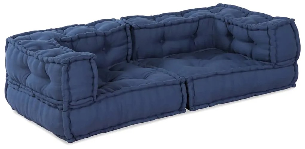 vidaXL Μοντέρνος Πουφ Ινδγκό 140x70x36 Ύφασμα