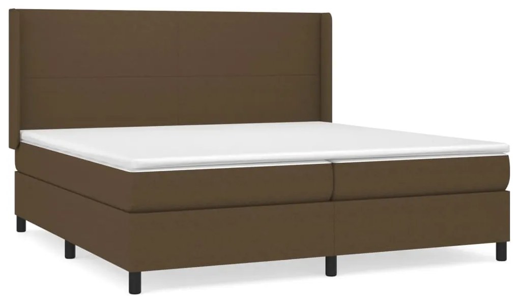 ΚΡΕΒΑΤΙ BOXSPRING ΜΕ ΣΤΡΩΜΑ ΣΚΟΥΡΟ ΚΑΦΕ 200X200 ΕΚ. ΥΦΑΣΜΑΤΙΝΟ 3131300