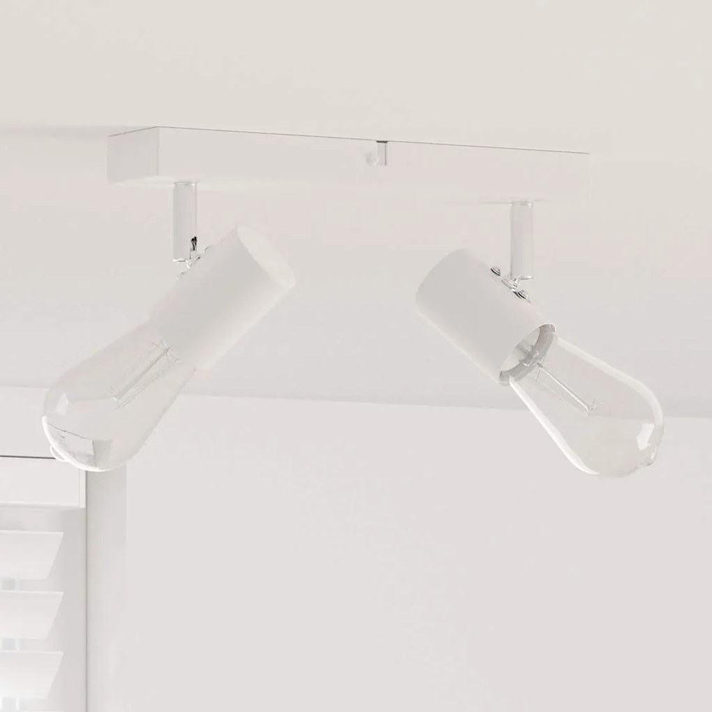 vidaXL Σποτ οροφής Λευκό 26 x 6.5 x 11.5 εκ Ατσάλι