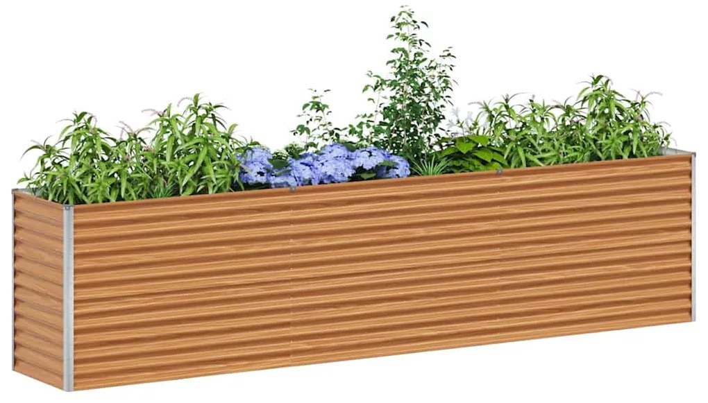 vidaXL Υπερυψωμένη Ζαρντινιέρα 290 x 50 x 68 εκ. Επικαλυμμένος Χάλυβας