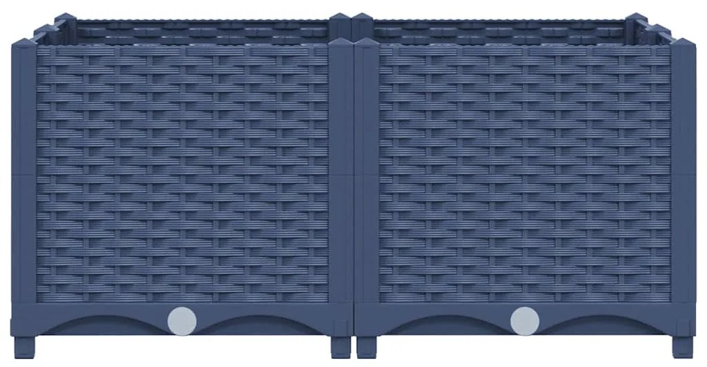vidaXL Ζαρντινιέρα 80 x 80 x 38 εκ. από Πολυπροπυλένιο